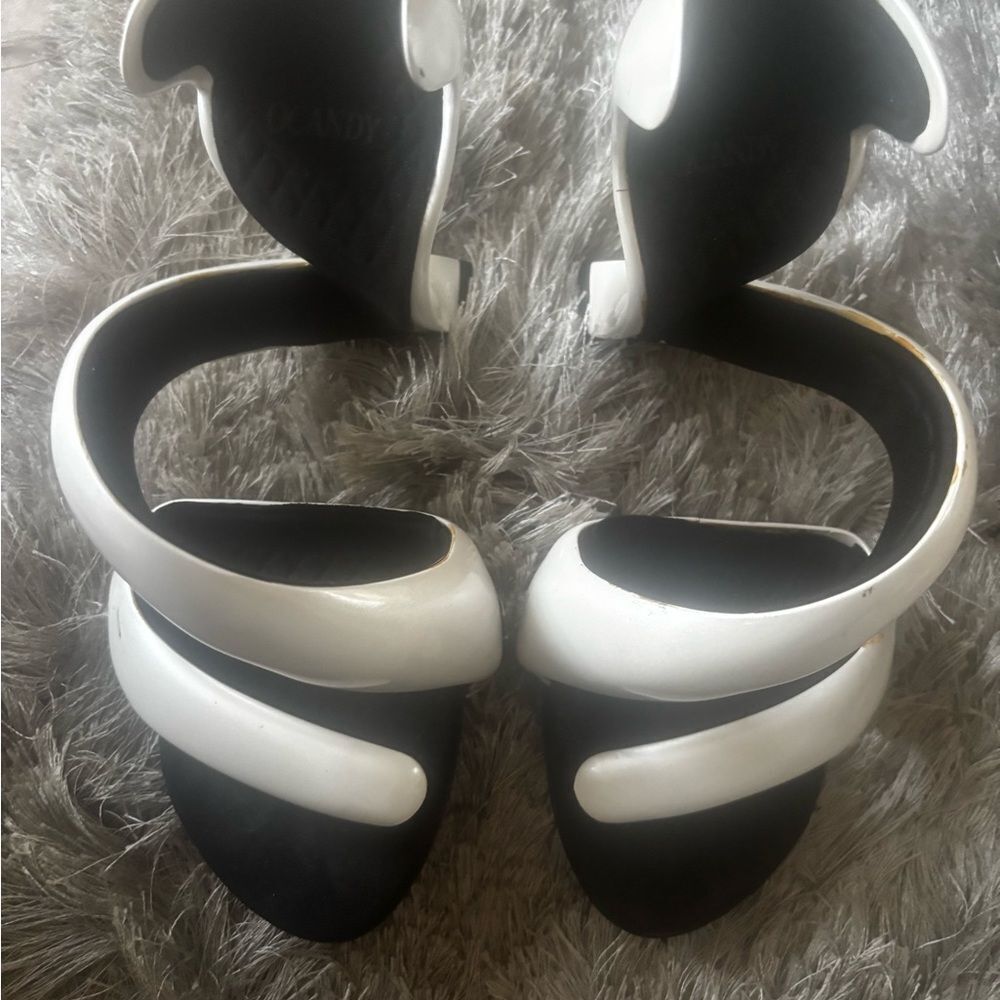 Ocandy Twist High Shoes snake heels bottomless sandals